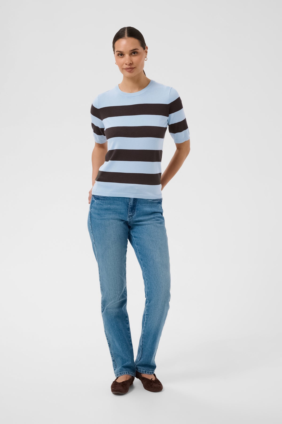 KAFFE Fine Short Sleeve Knit