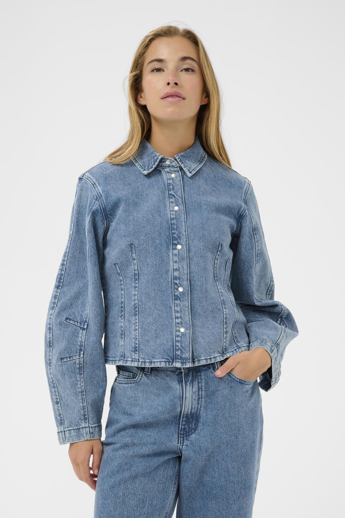 Kaffe Fitted Denim Shirt