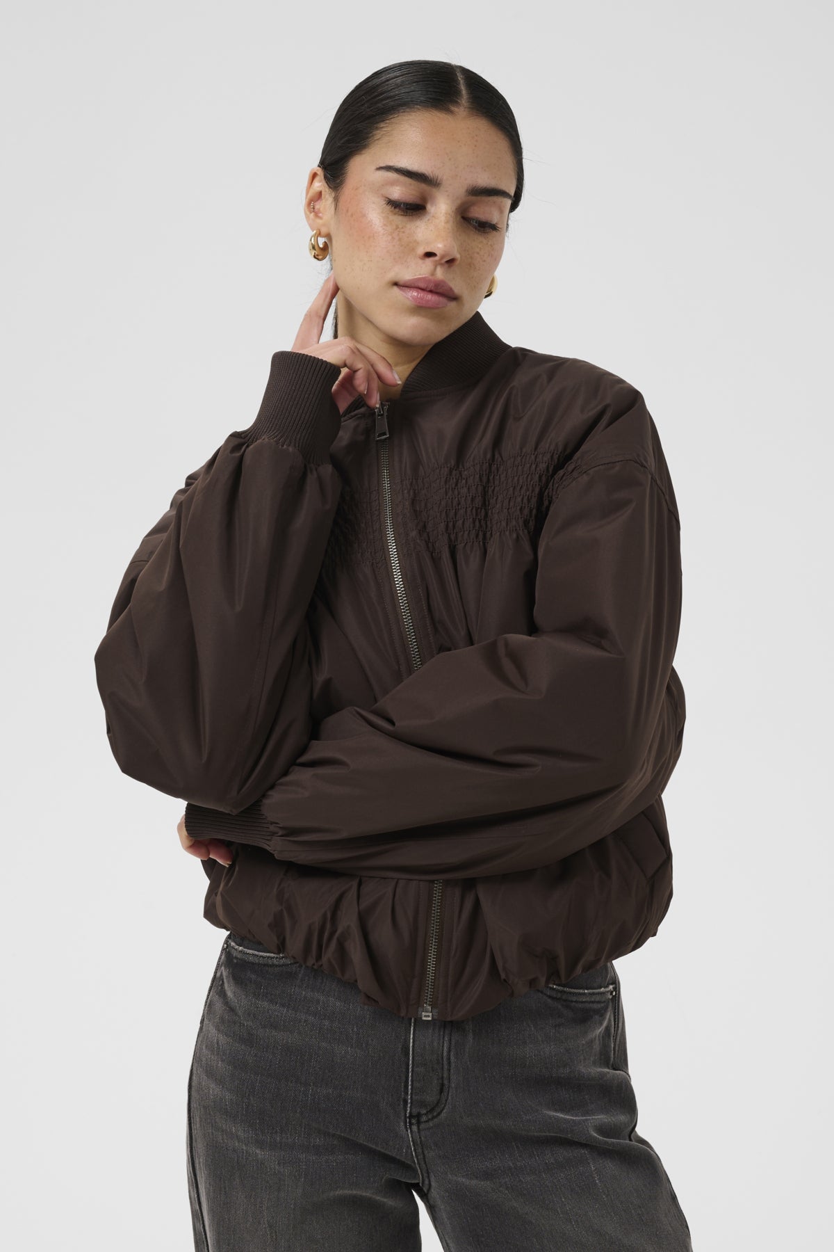 KAFFE Ruched Stitch Jacket