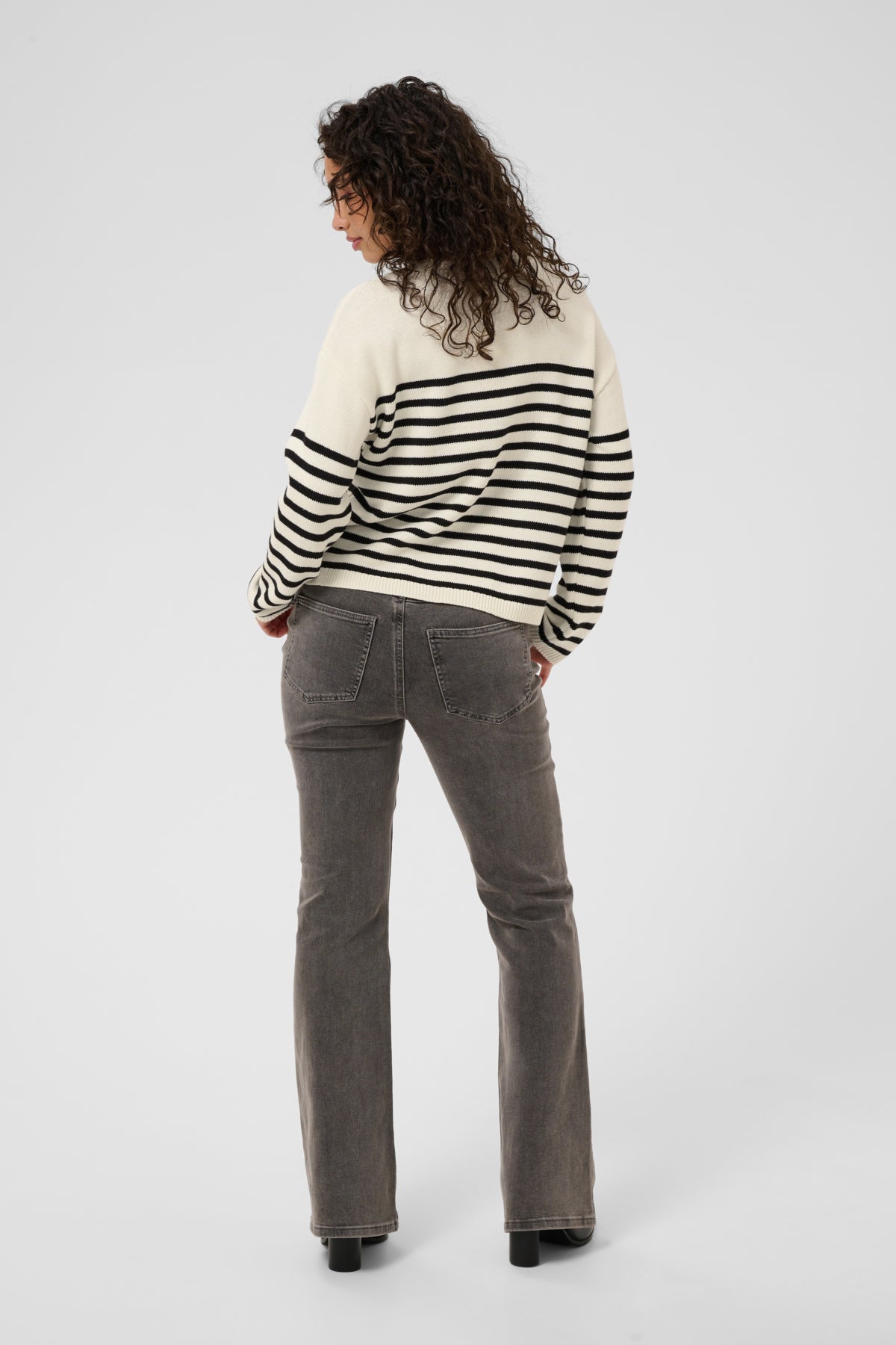 KAFFE Script Knit Sweater