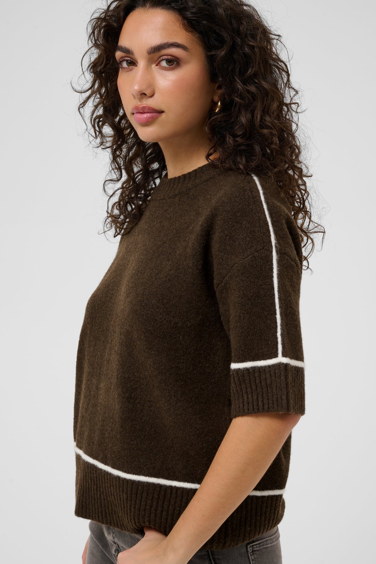 KAFFE Pipe Detail Knit