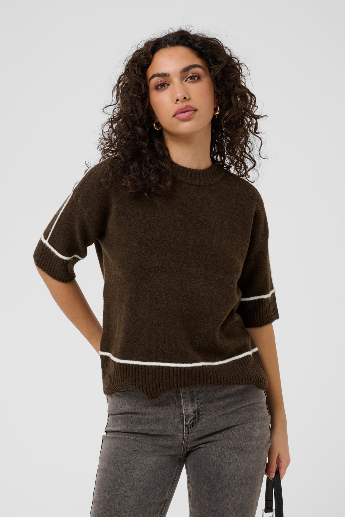 KAFFE Pipe Detail Knit