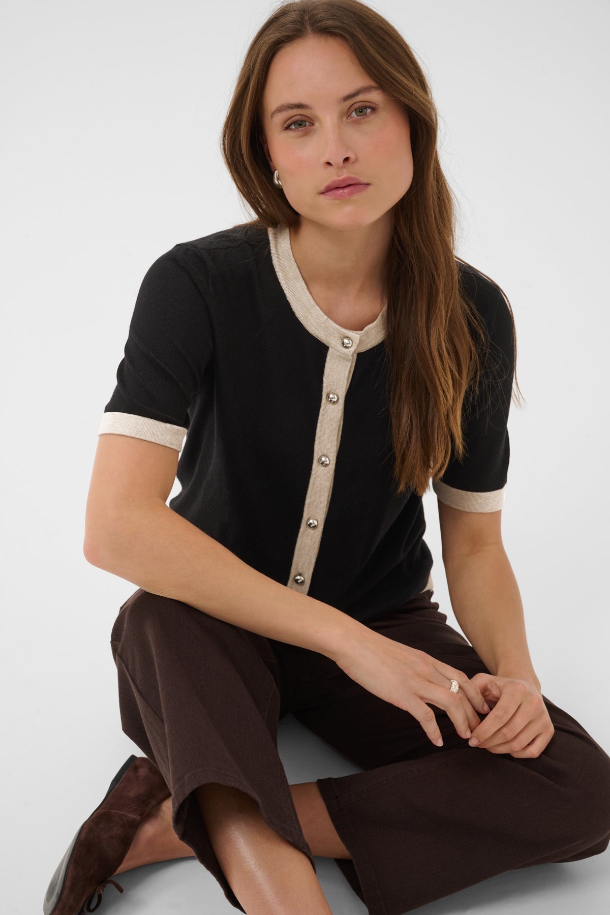 KAFFE Button Cardigan