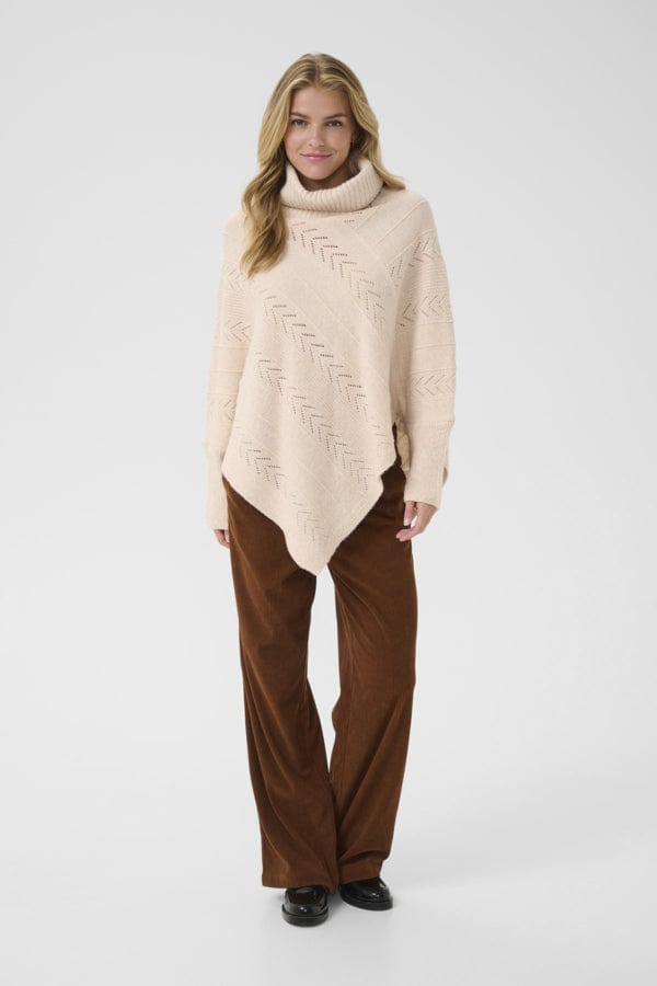 CREAM Knit Poncho