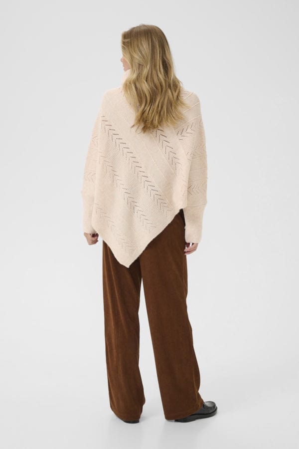 CREAM Knit Poncho