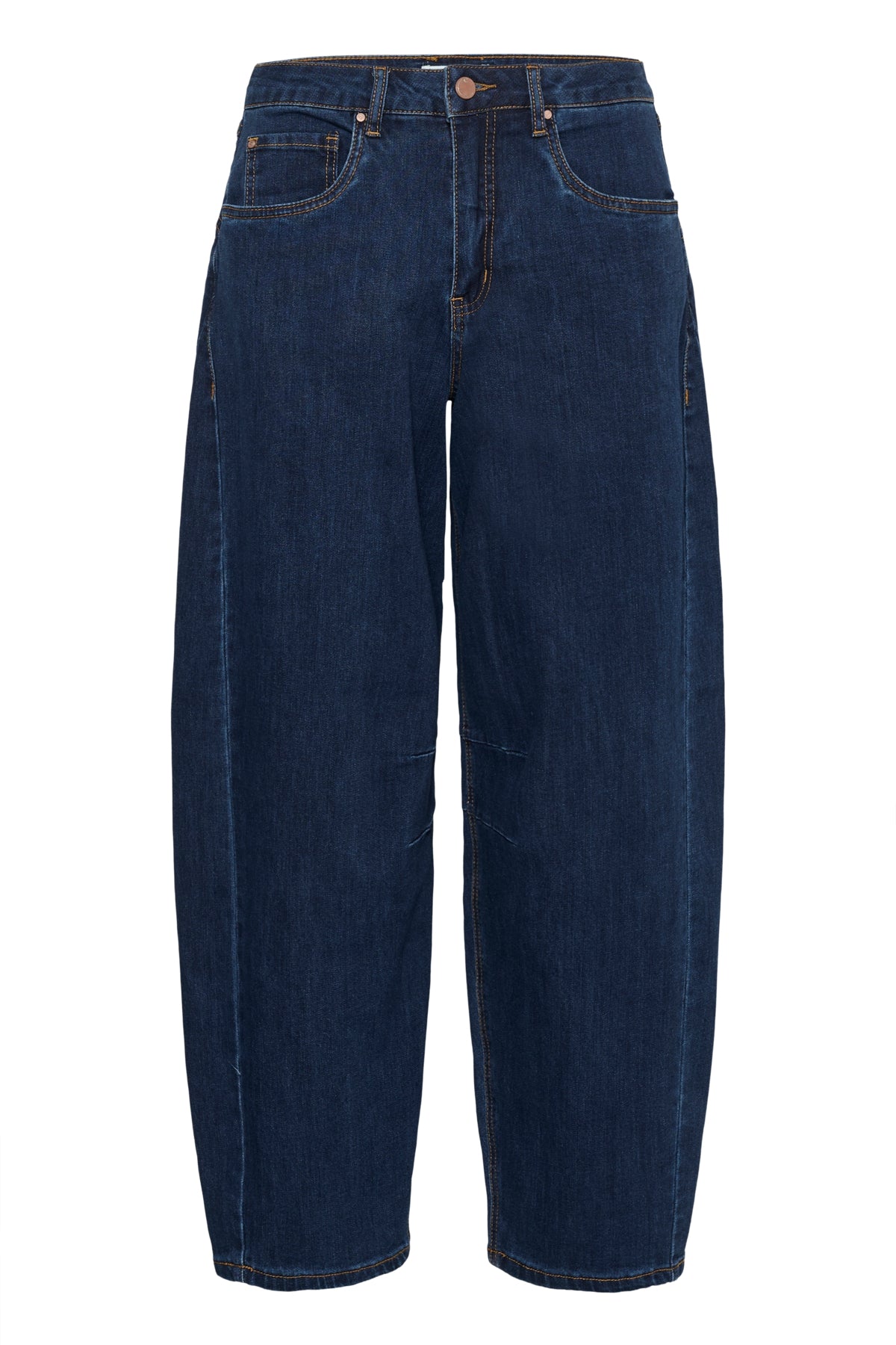 Cream Barrel Jean