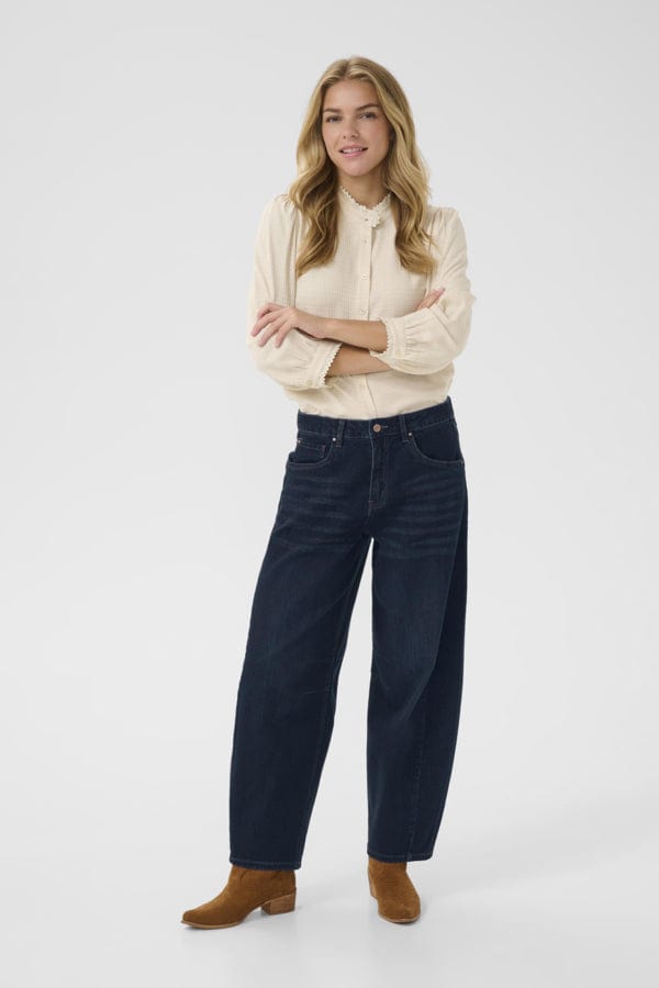 CREAM Barrel Leg Jean