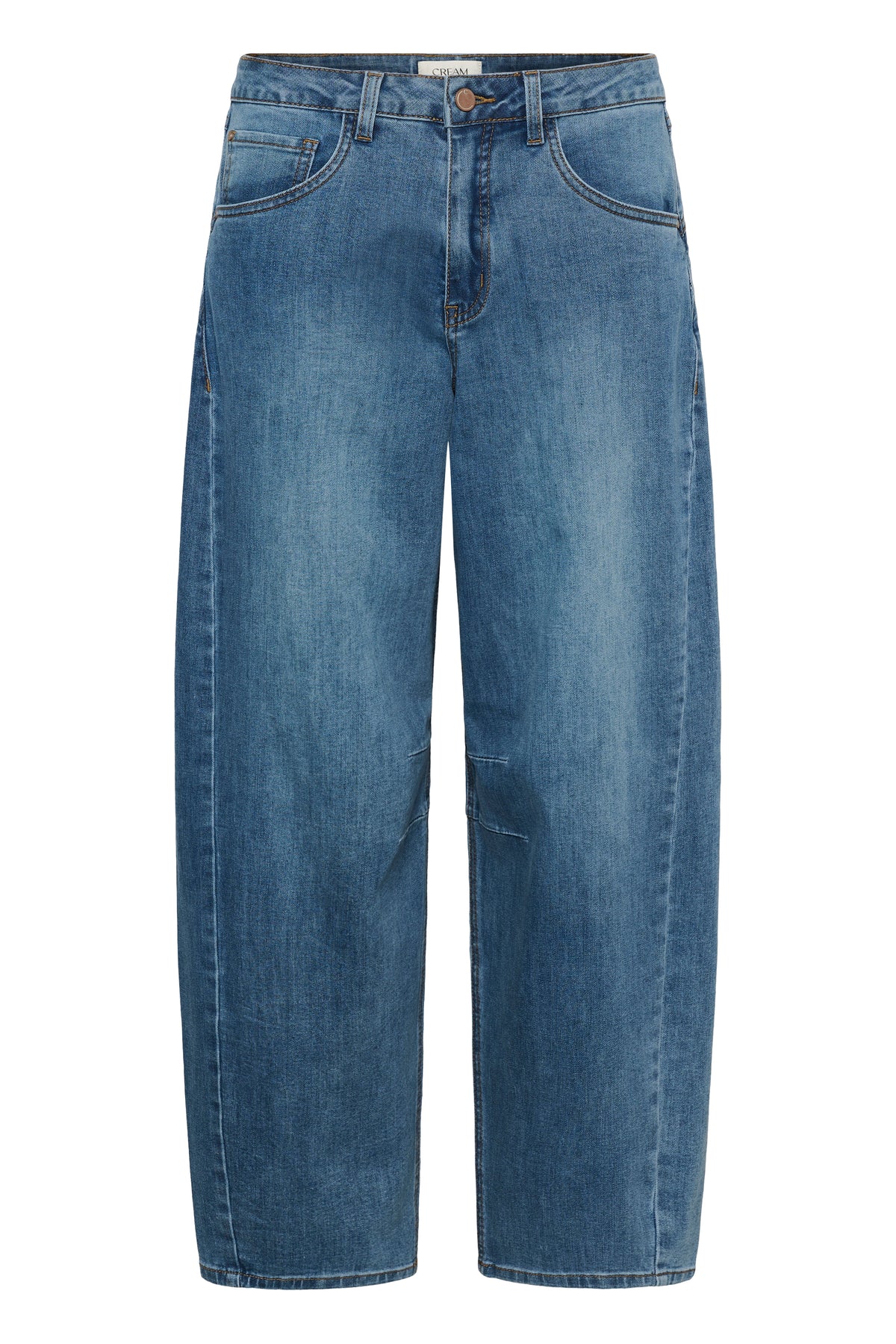 Cream Barrel Jean
