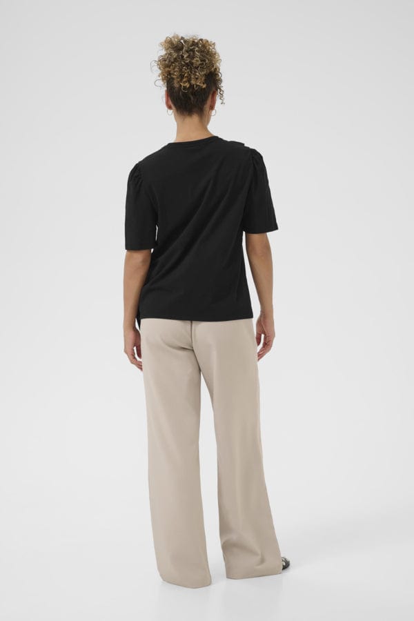 CREAM Ruffled T-shirt Top