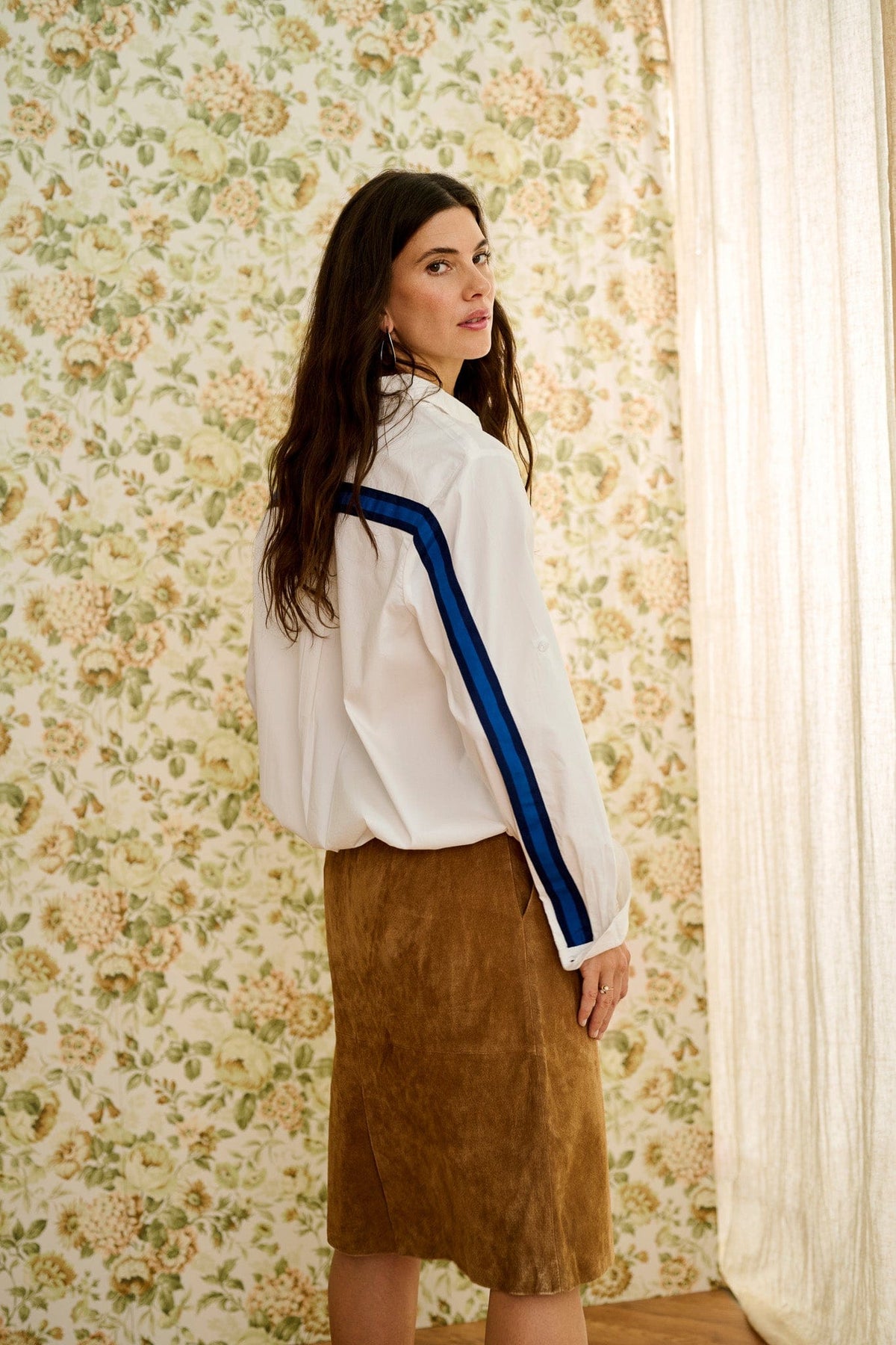 CREAM Drawstring Detail Shirt