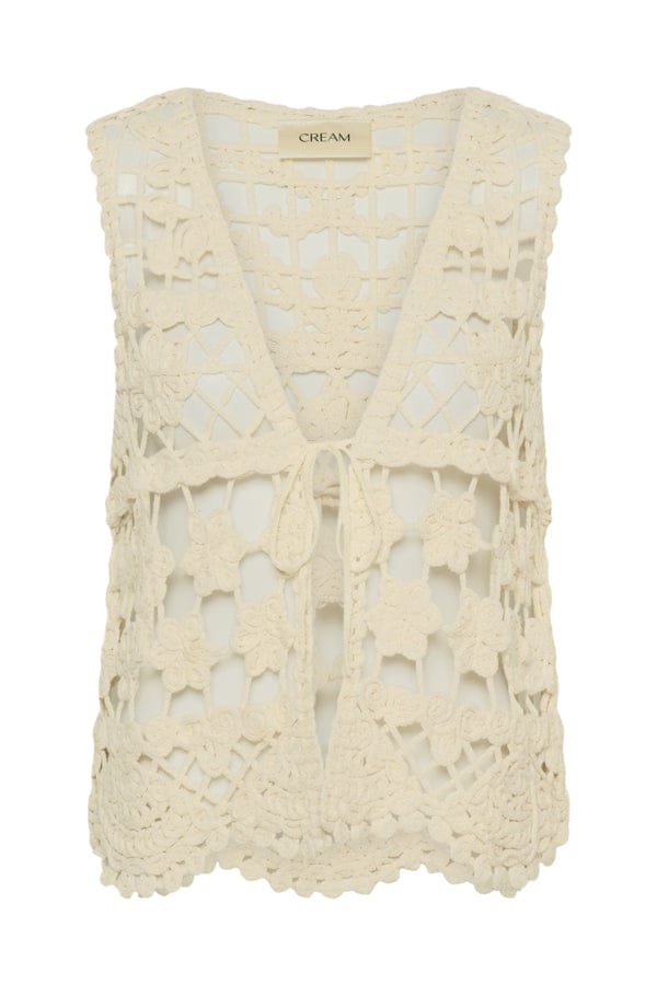 CREAM Crochet Waistcoat