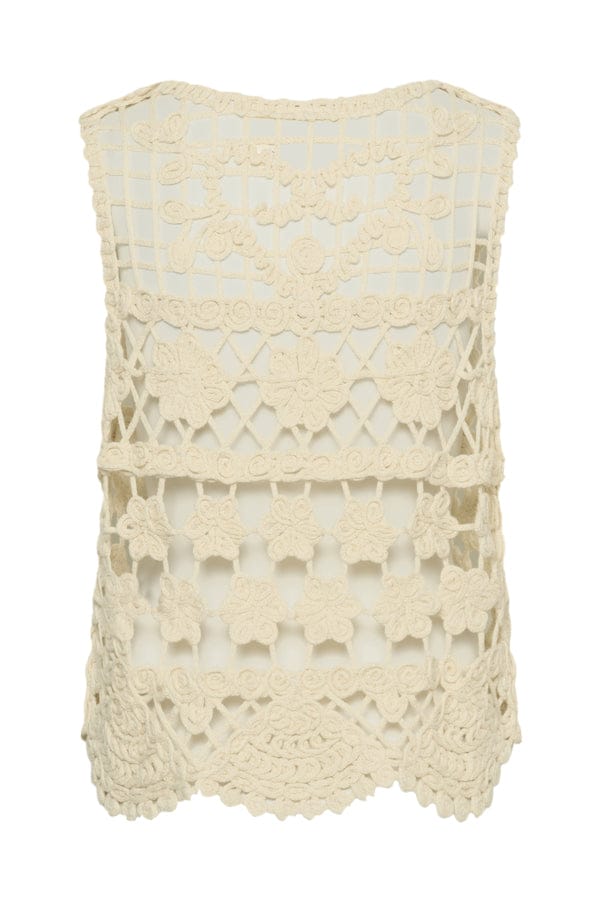 CREAM Crochet Waistcoat
