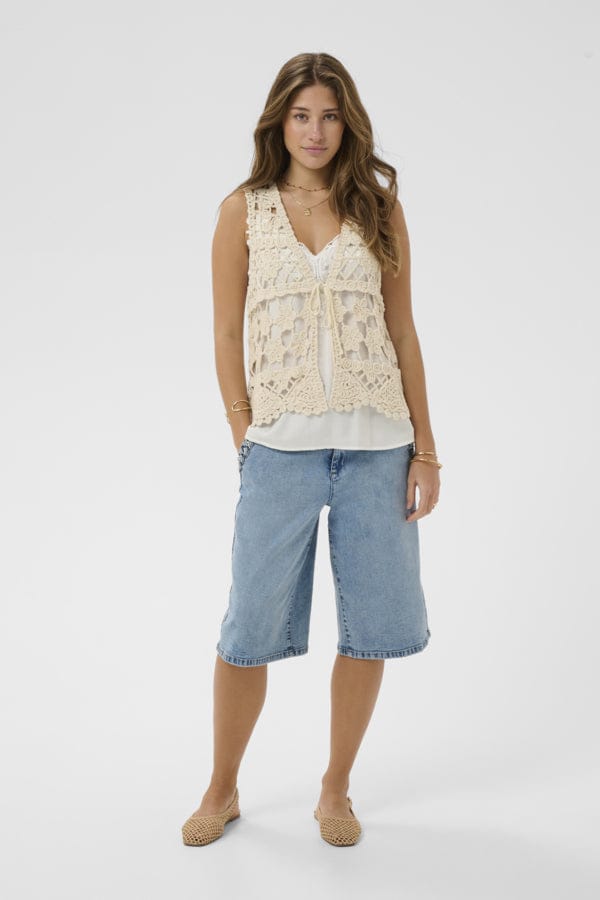 CREAM Crochet Waistcoat