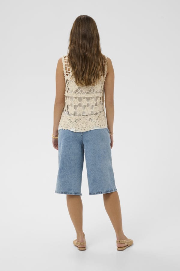 CREAM Crochet Waistcoat