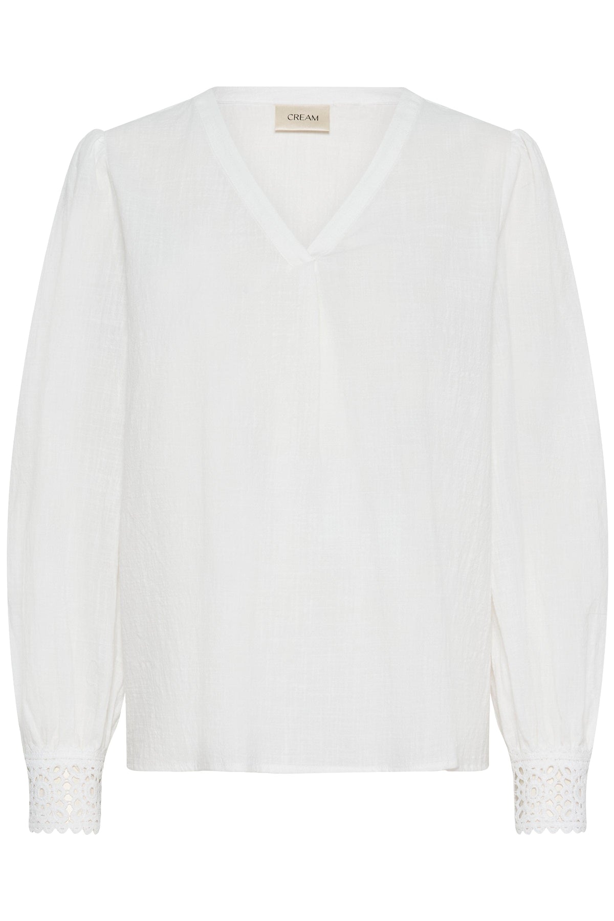 CREAM Lace Detail Blouse