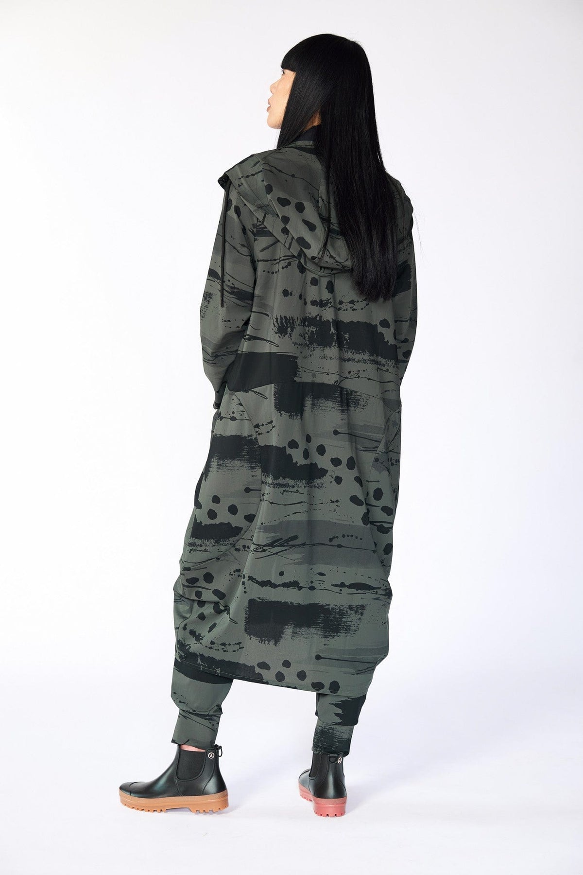 NAYA Long Print Tech Coat