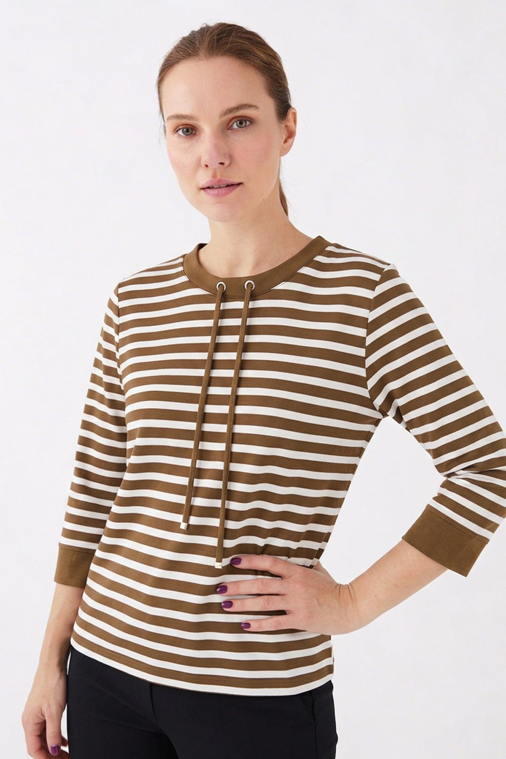 Kartner Stripe Jersey Top