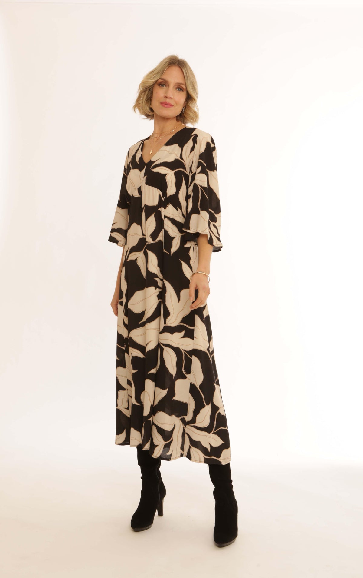 Pomodoro Lily Print Dress