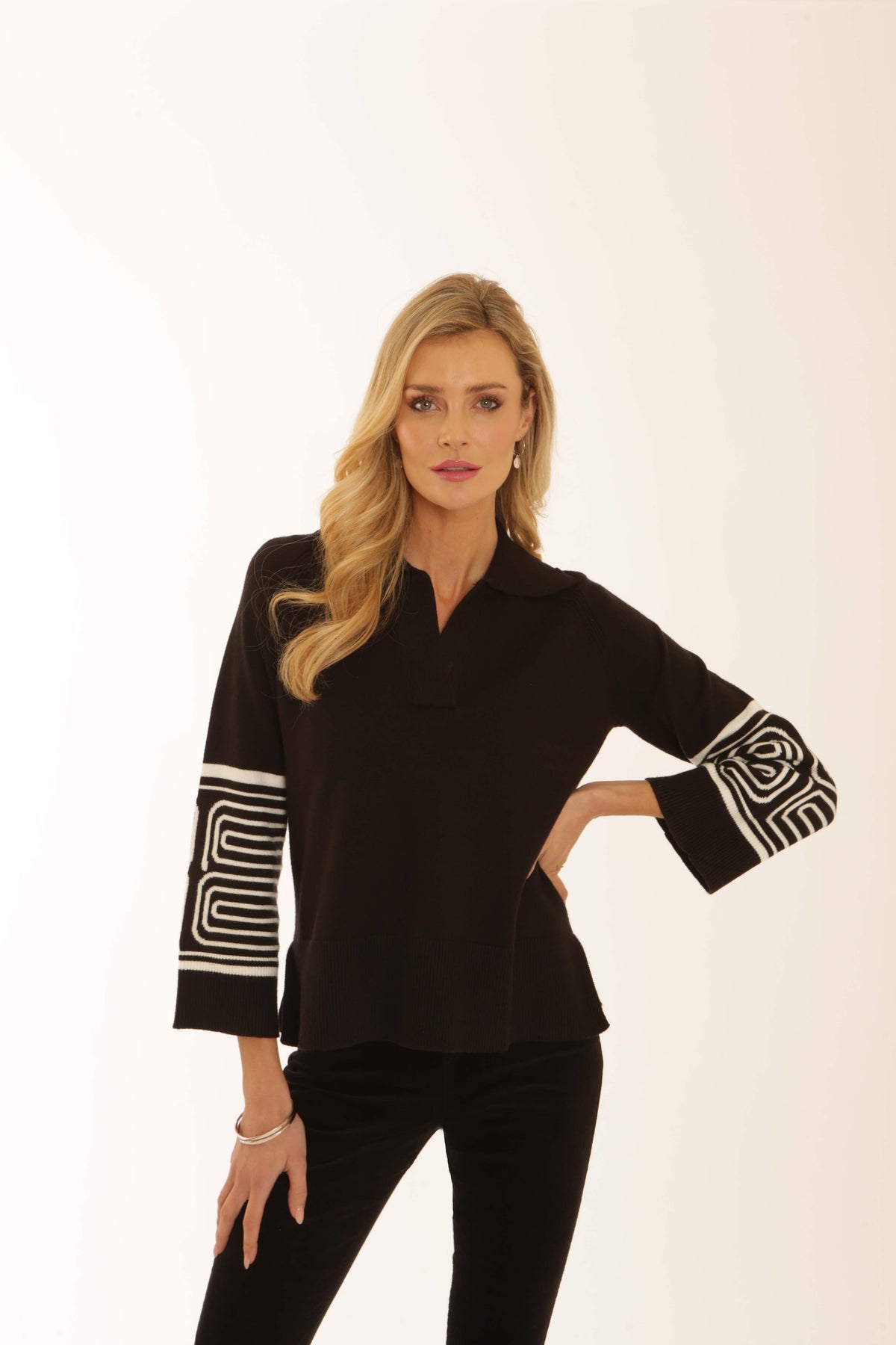 Pomodoro Stripe Cuff Knit
