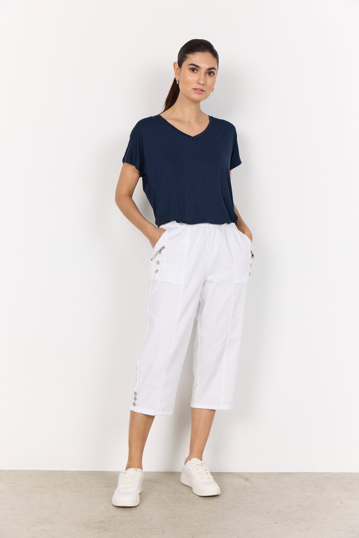 Soyaconcept Three Button Crop Trouser