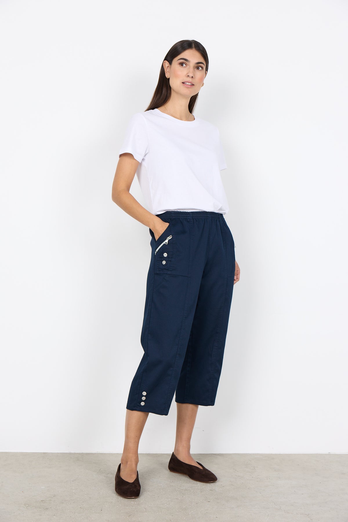 Soyaconcept Three Button Crop Trouser
