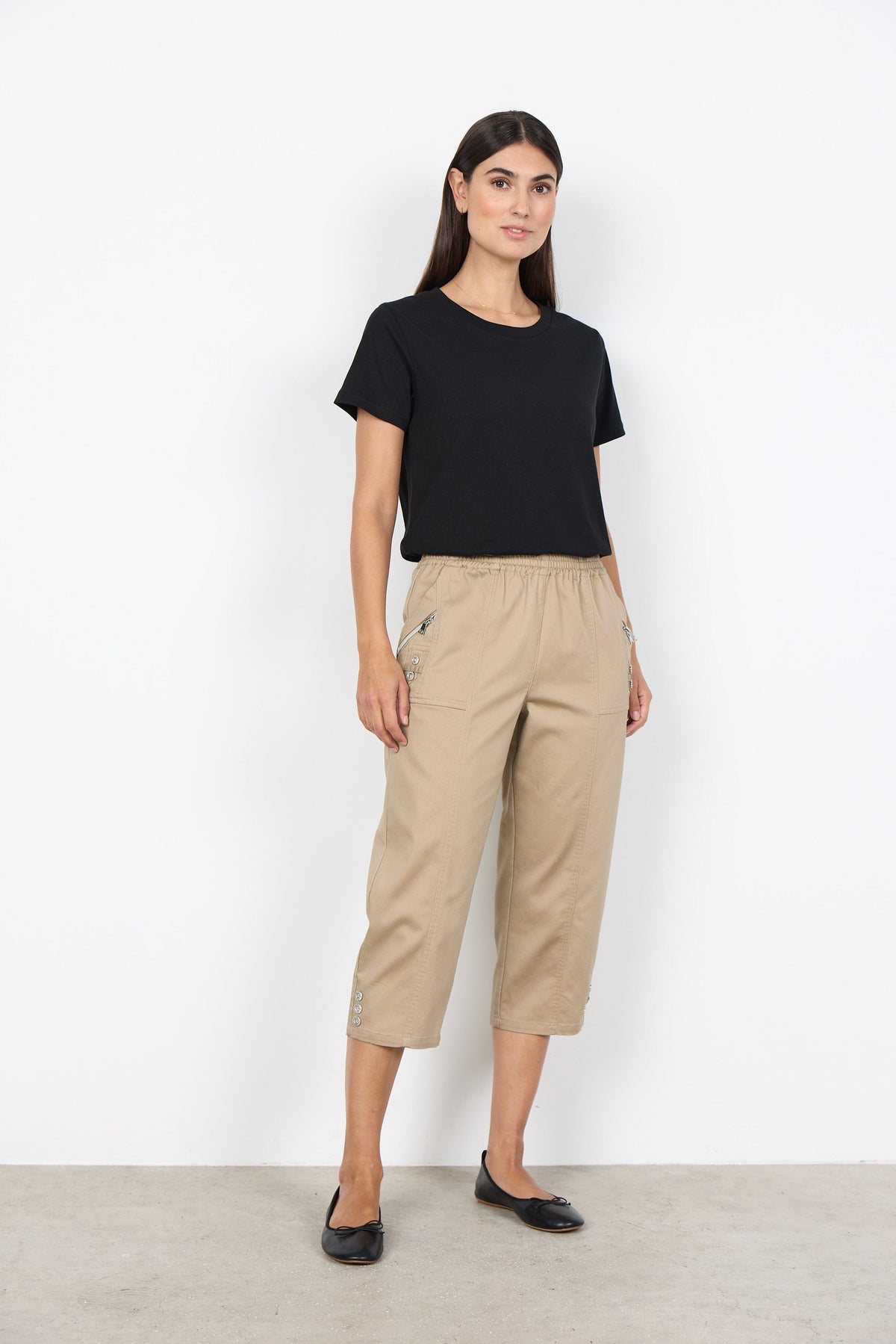 Soyaconcept Three Button Crop Trouser