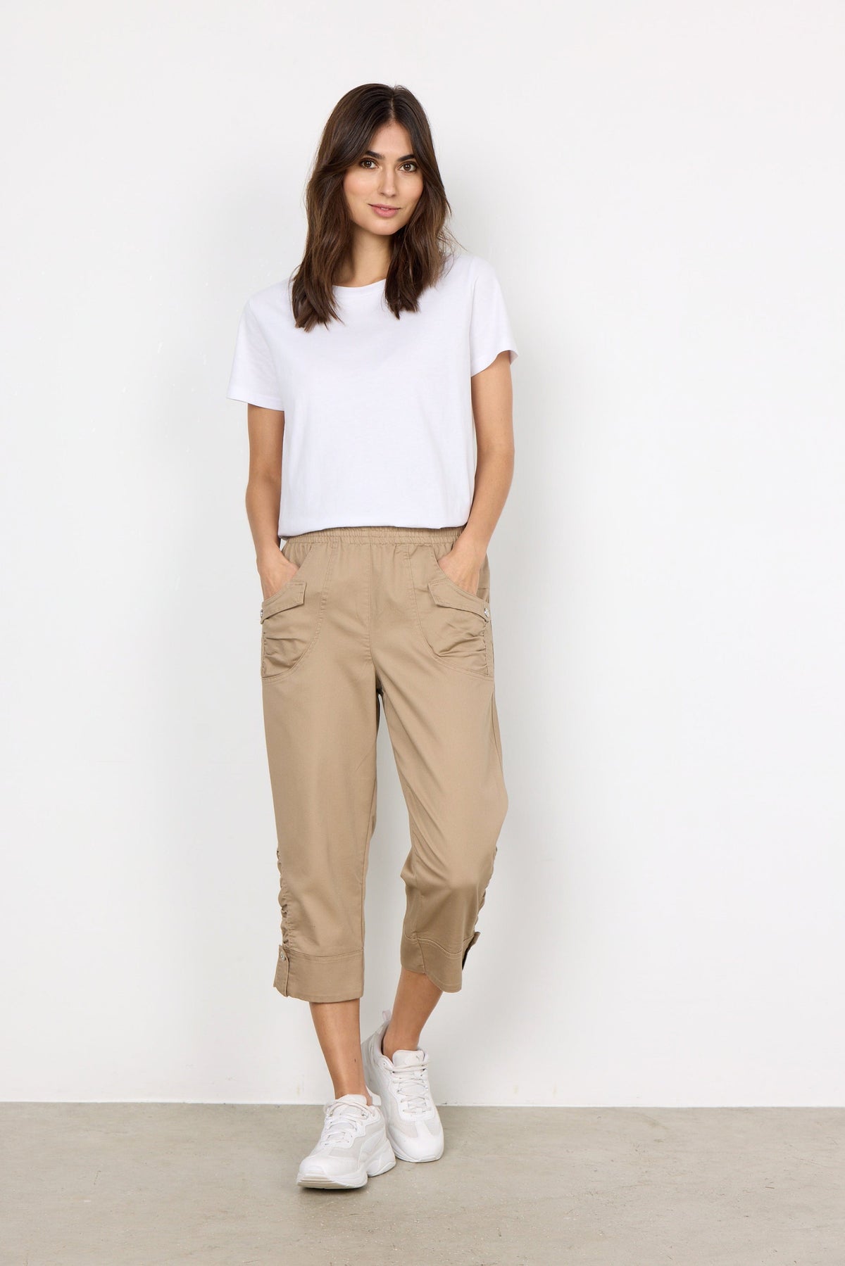 Soyaconcept Turn Up Cuff Crop Trouser
