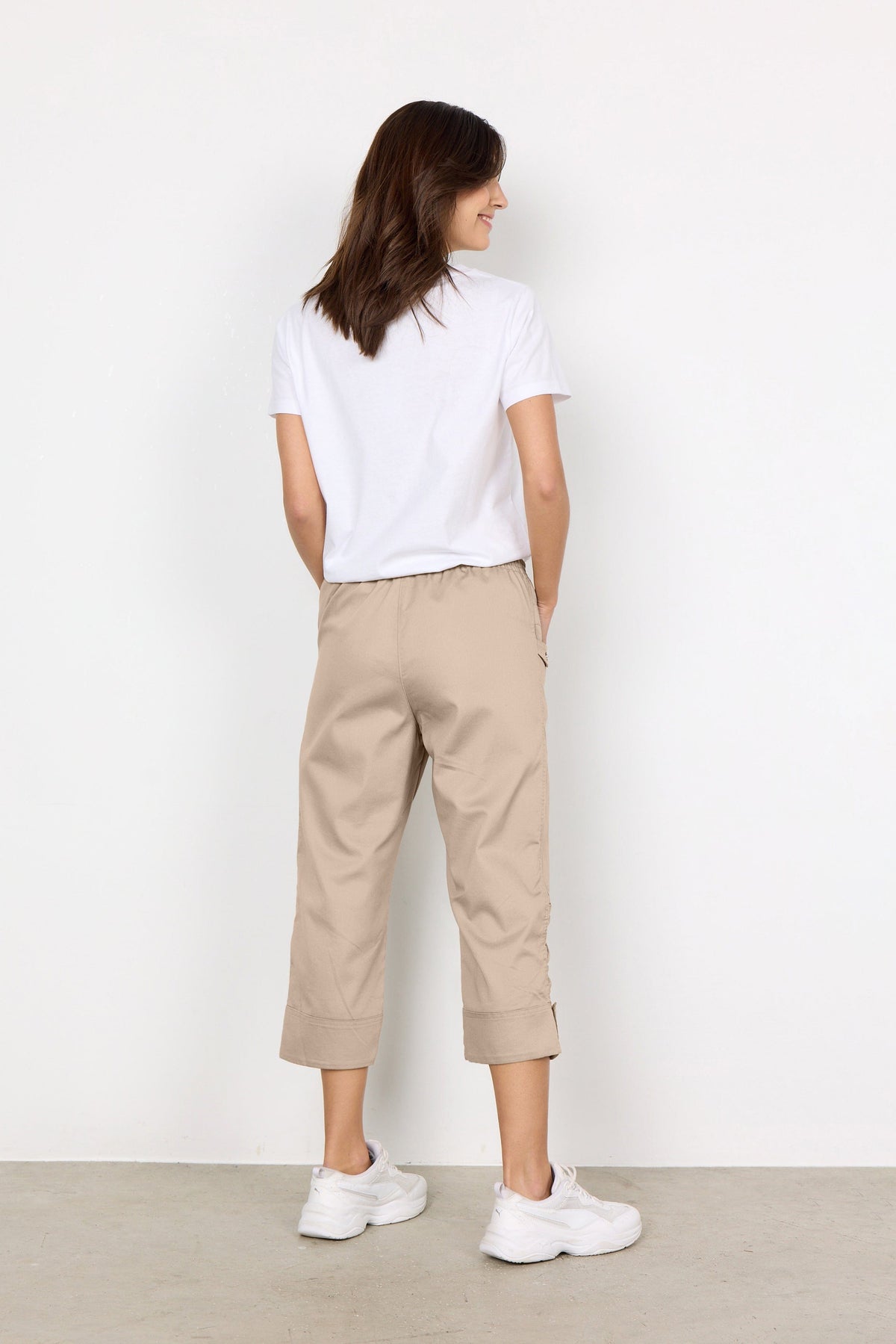 Soyaconcept Turn Up Cuff Crop Trouser