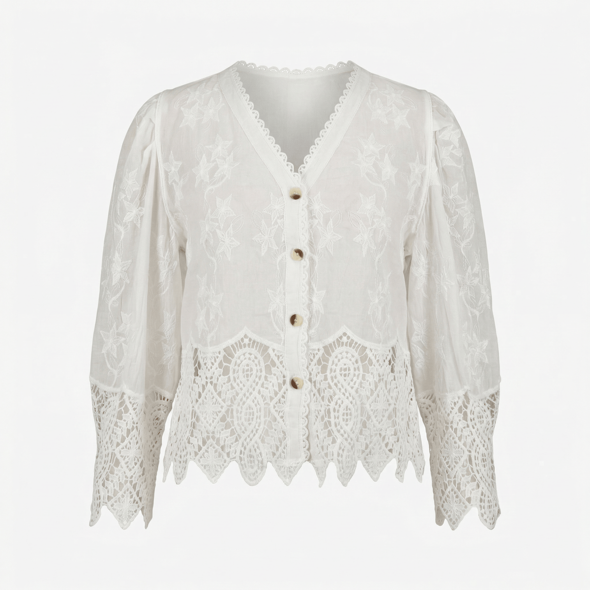 Kartner Crochet Trim Top