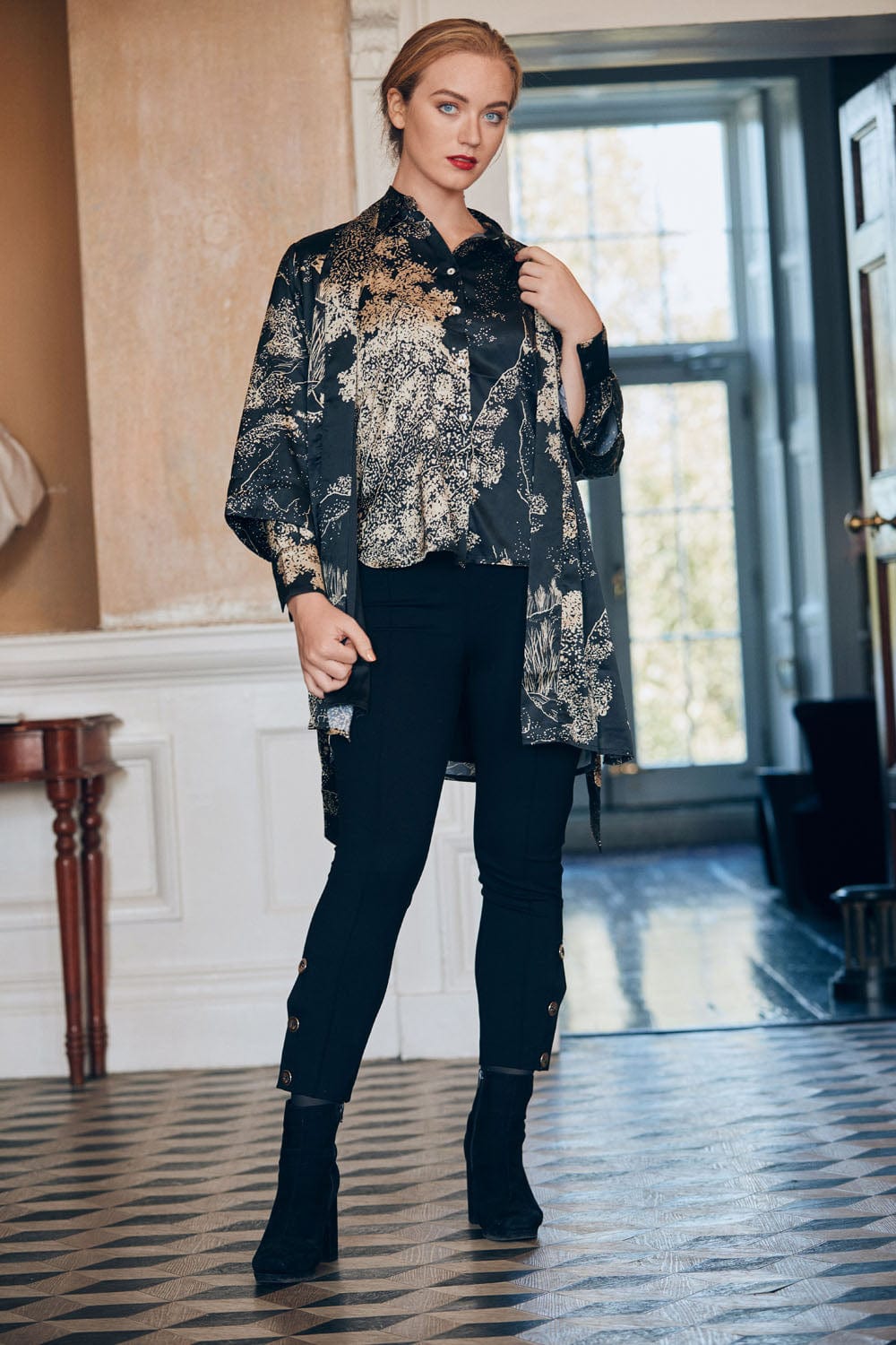 Derhy Midnight Print Blouse