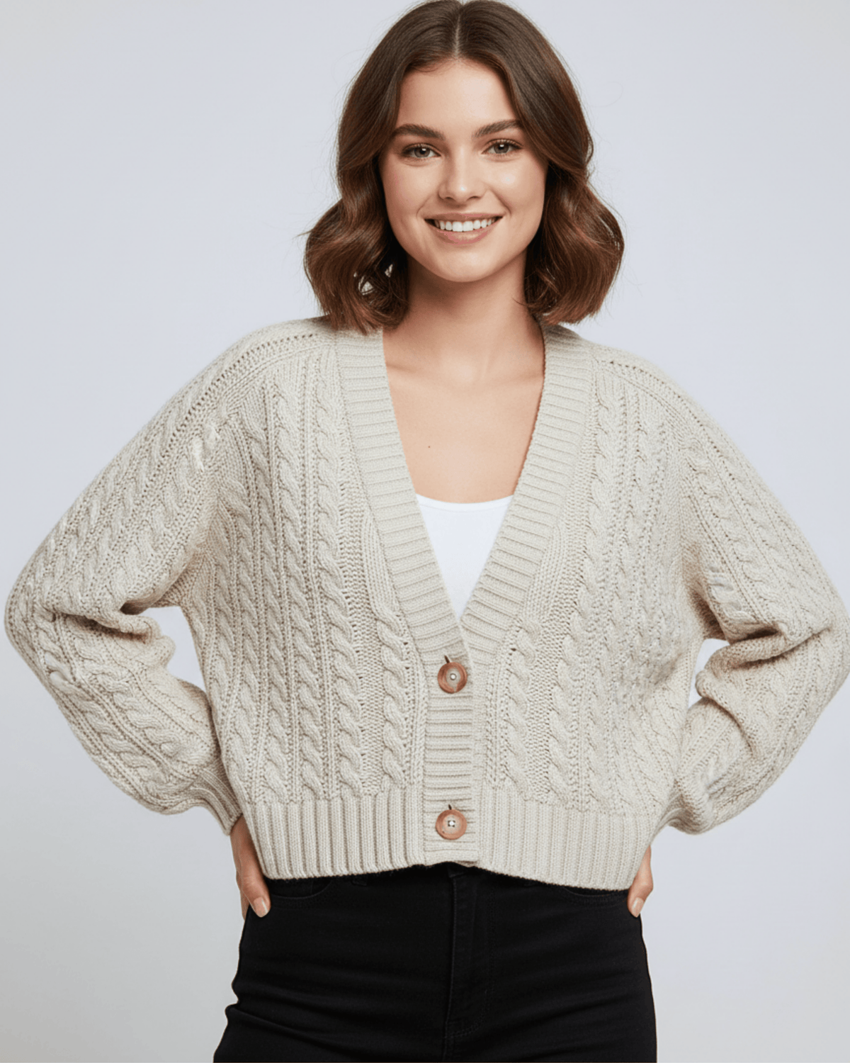 MSCH Aran Knit Cardigan