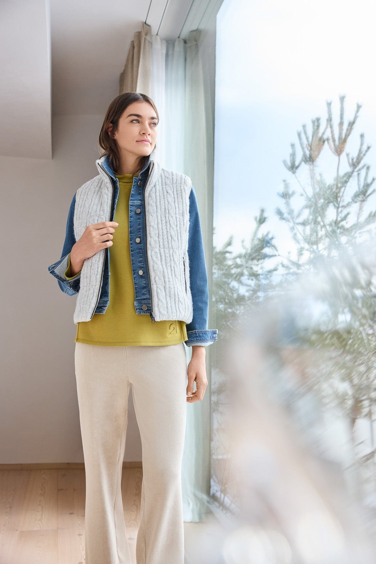 Barbara Lebek Piped Detail Knit