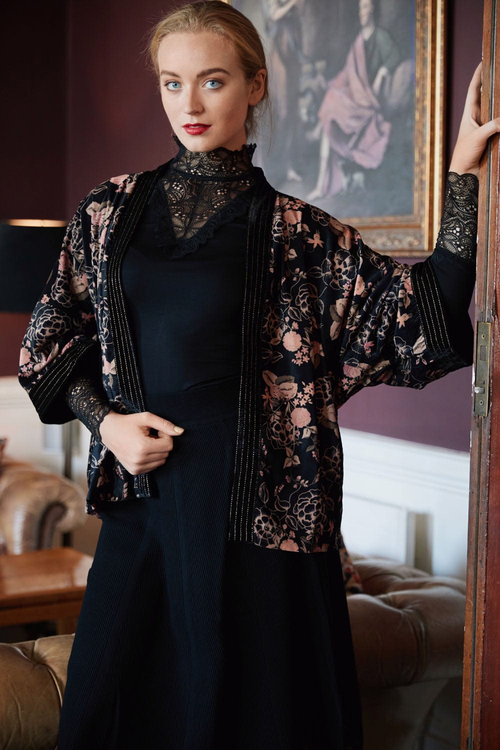 Derhy Velvet Kimono