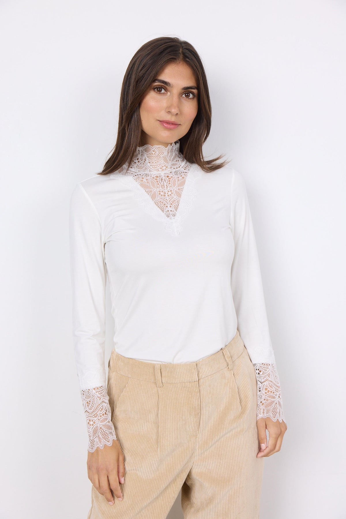 Soyaconcept Lace Neck Top