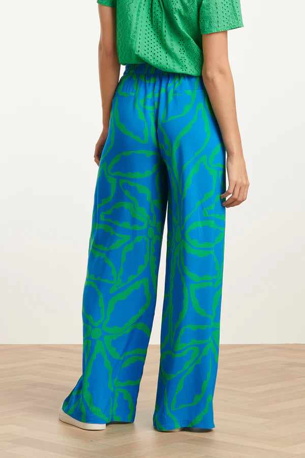 Smashed Lemon Print Wide Leg Trouser