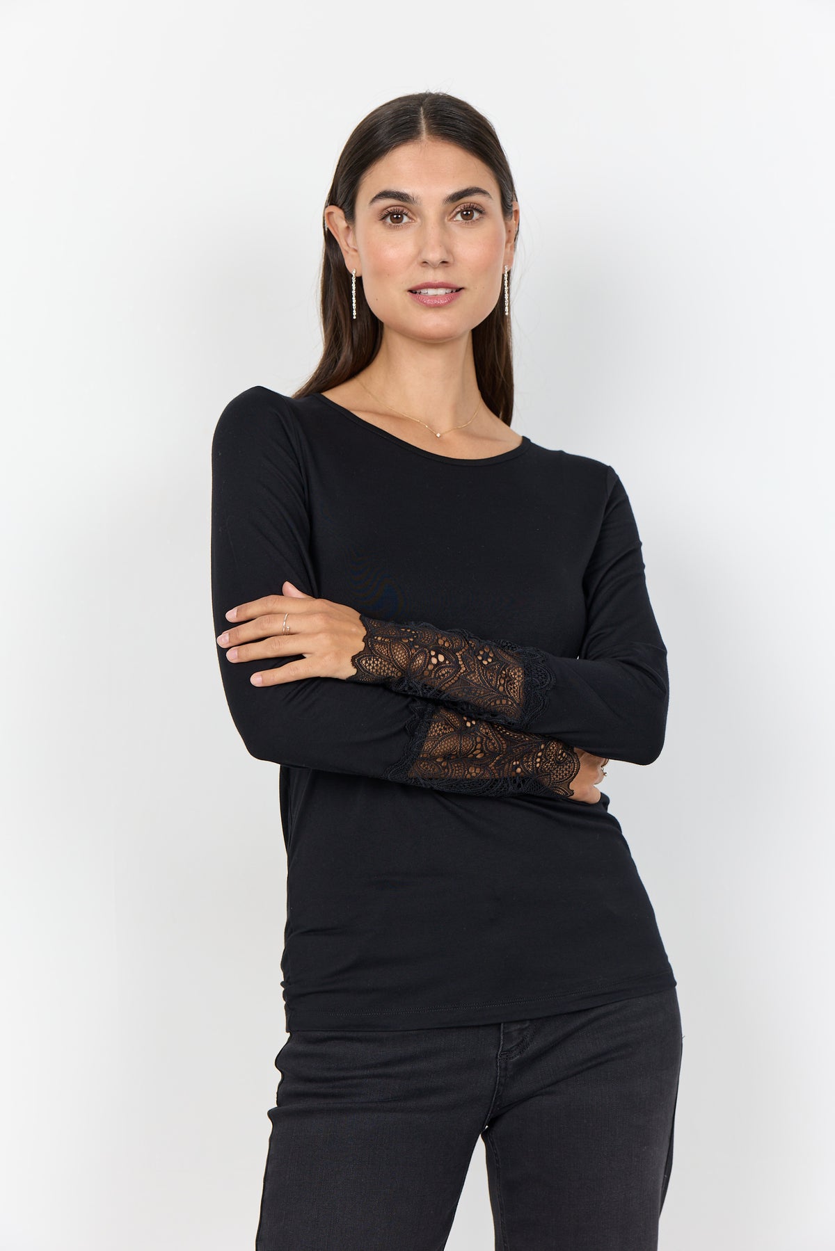 Soyaconcept Lace Cuff Top