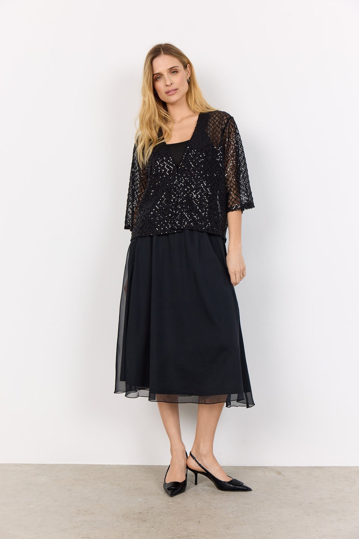 Soyaconcep Sequin Bolero Jacket