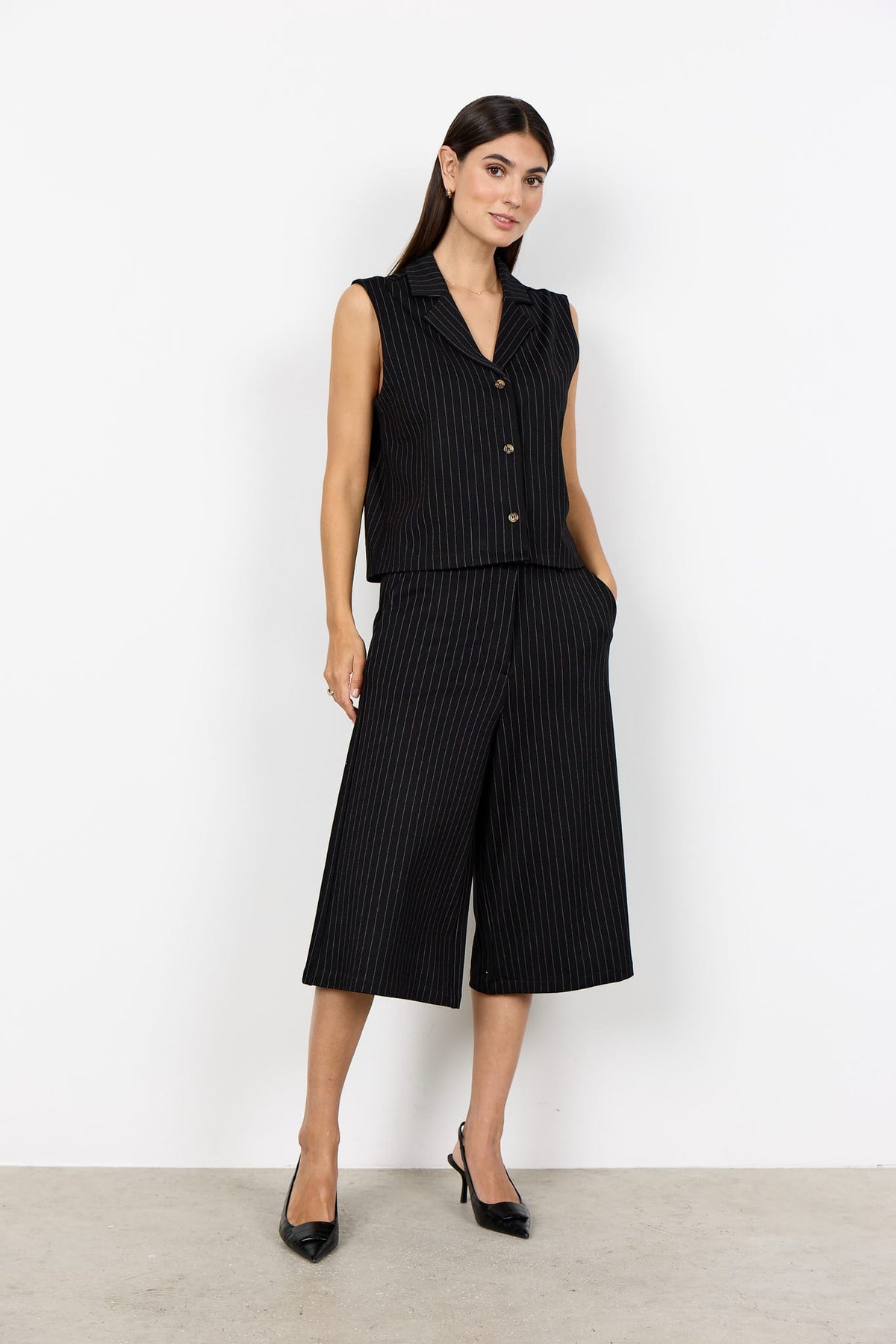 Soyaconcept Pinstripe Shorts