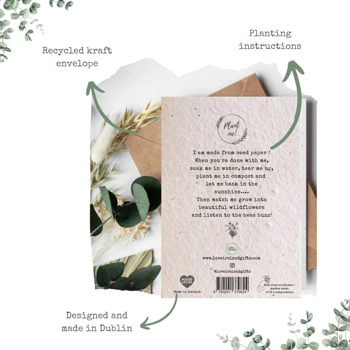 Good Luck Plantable Seed Card