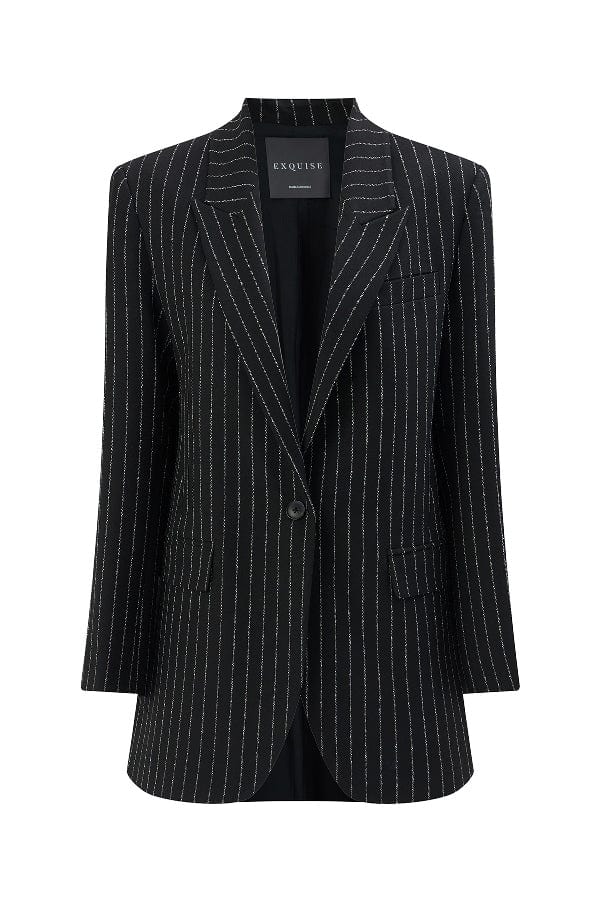 EXQUISE Stripe Blazer