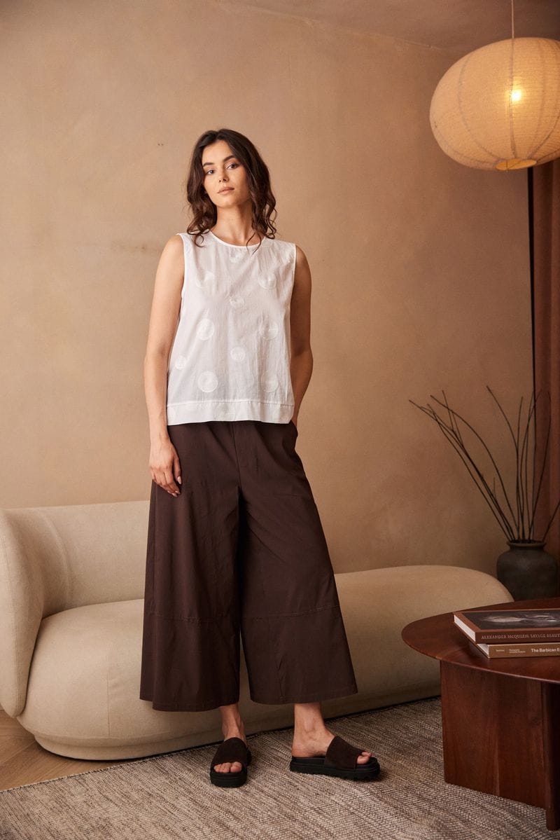 PERUZZI Circle Stitch Top