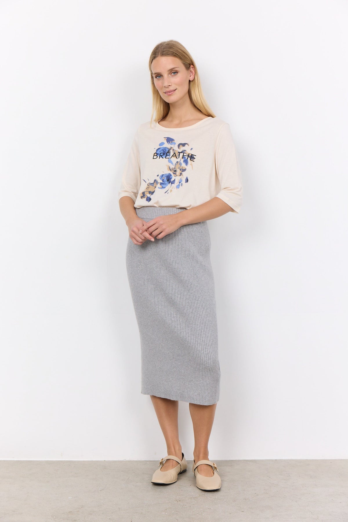 Soyaconcept Rib Knit Skirt