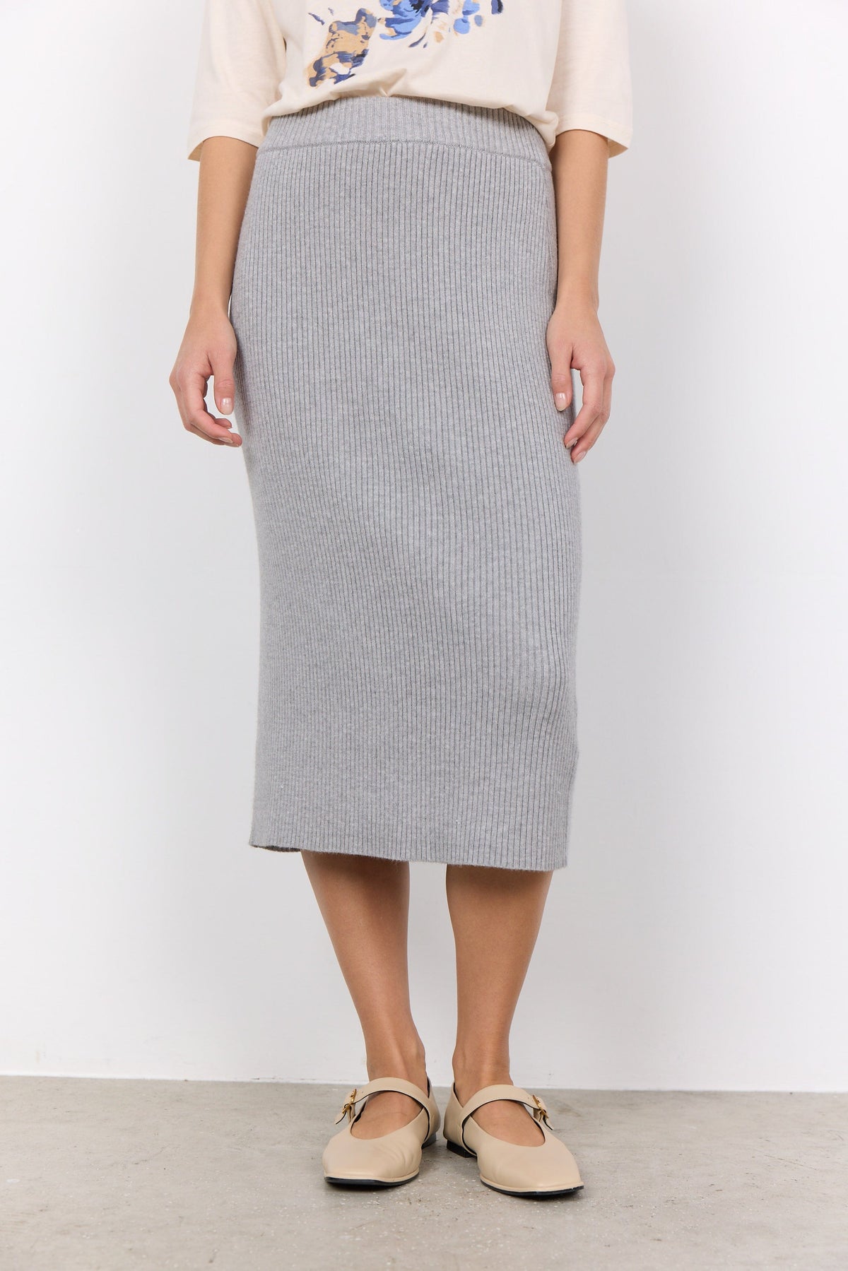 Soyaconcept Rib Knit Skirt