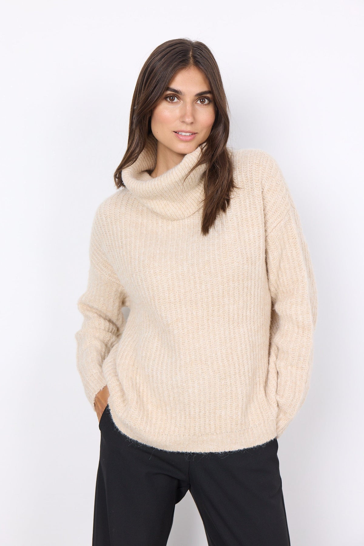 Soyaconcept Fold Neck Knit