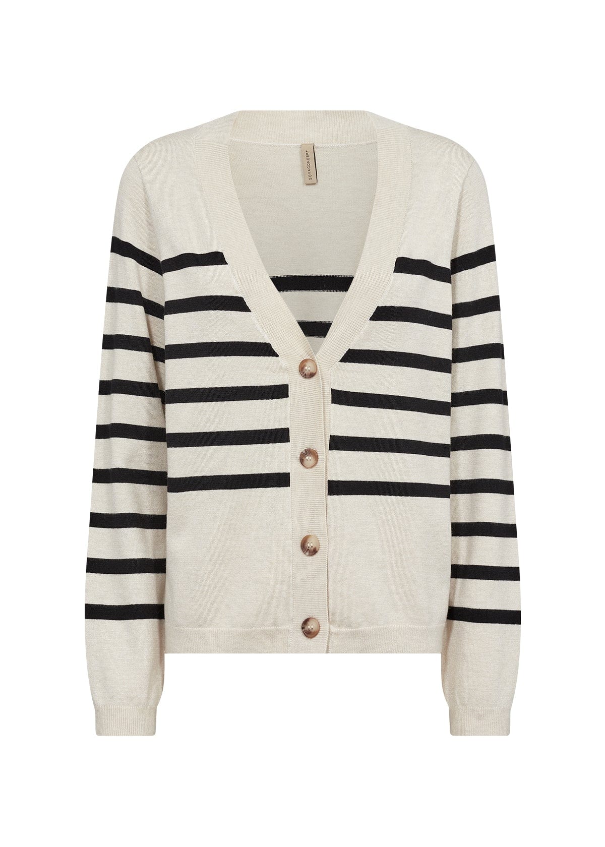 Soyaconcept Stripe Fine Knit Cardigan