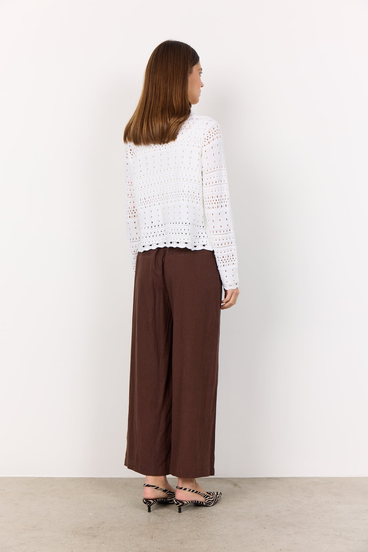 Soyaconcept Crochet Tie Front Jacket
