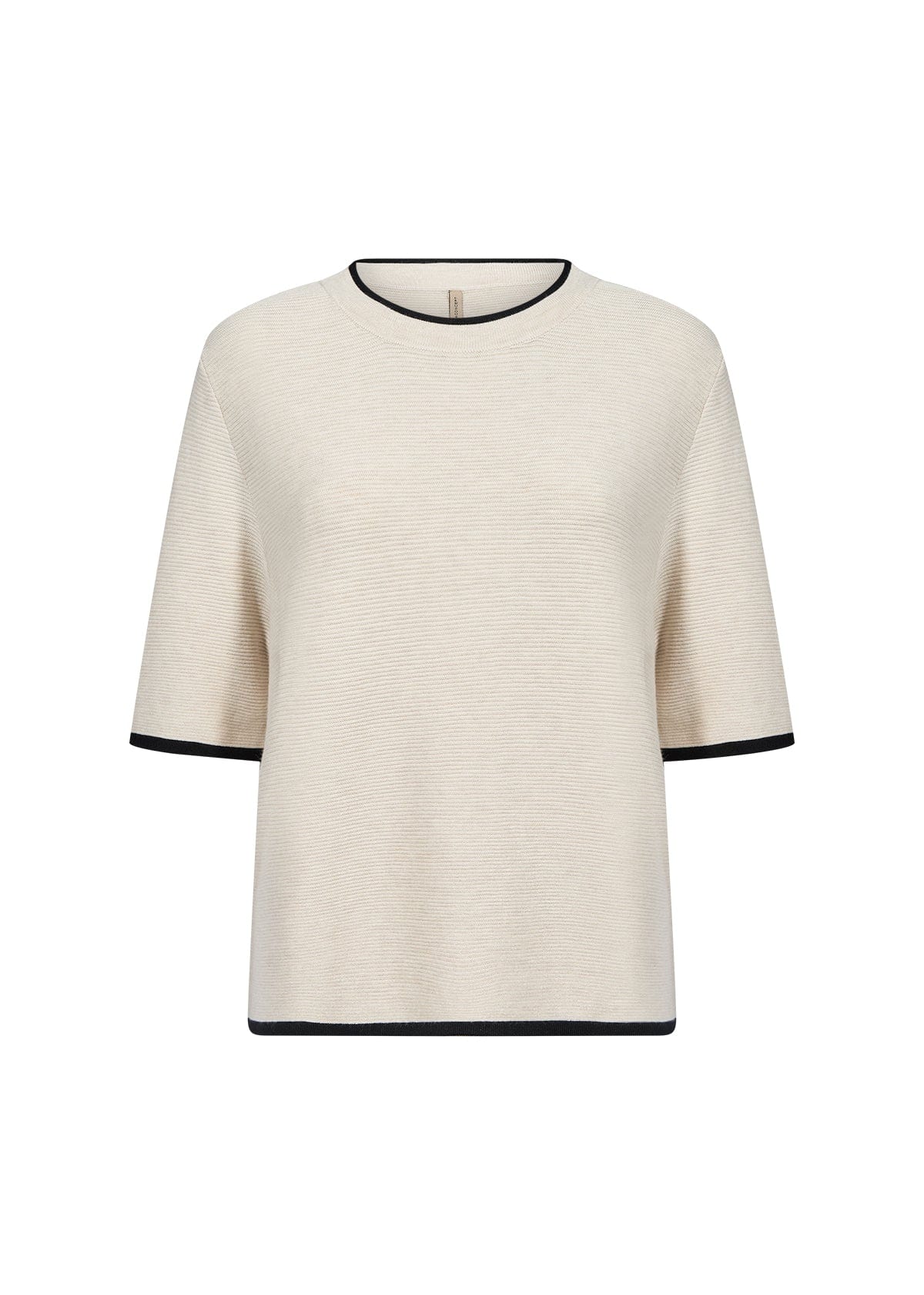 Soyaconcept Contrast Trim Knit Top