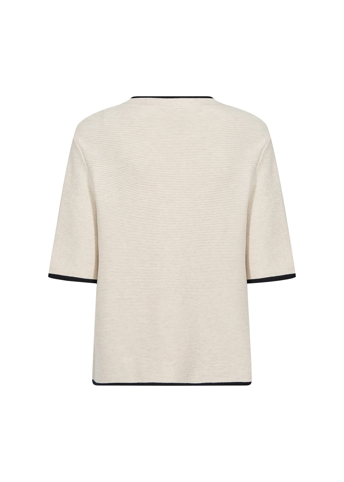 Soyaconcept Contrast Trim Knit Top