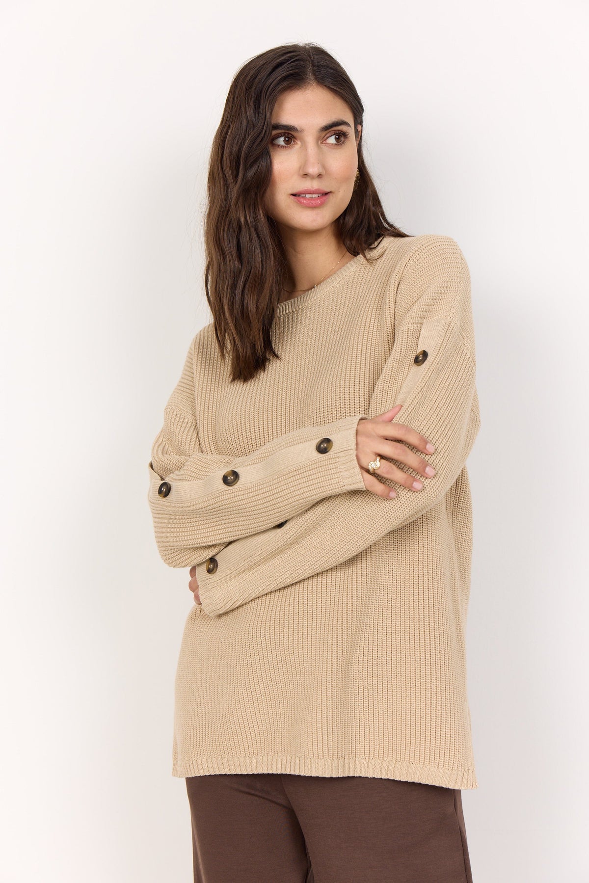 Soyaconcept Button Sleeve Knit