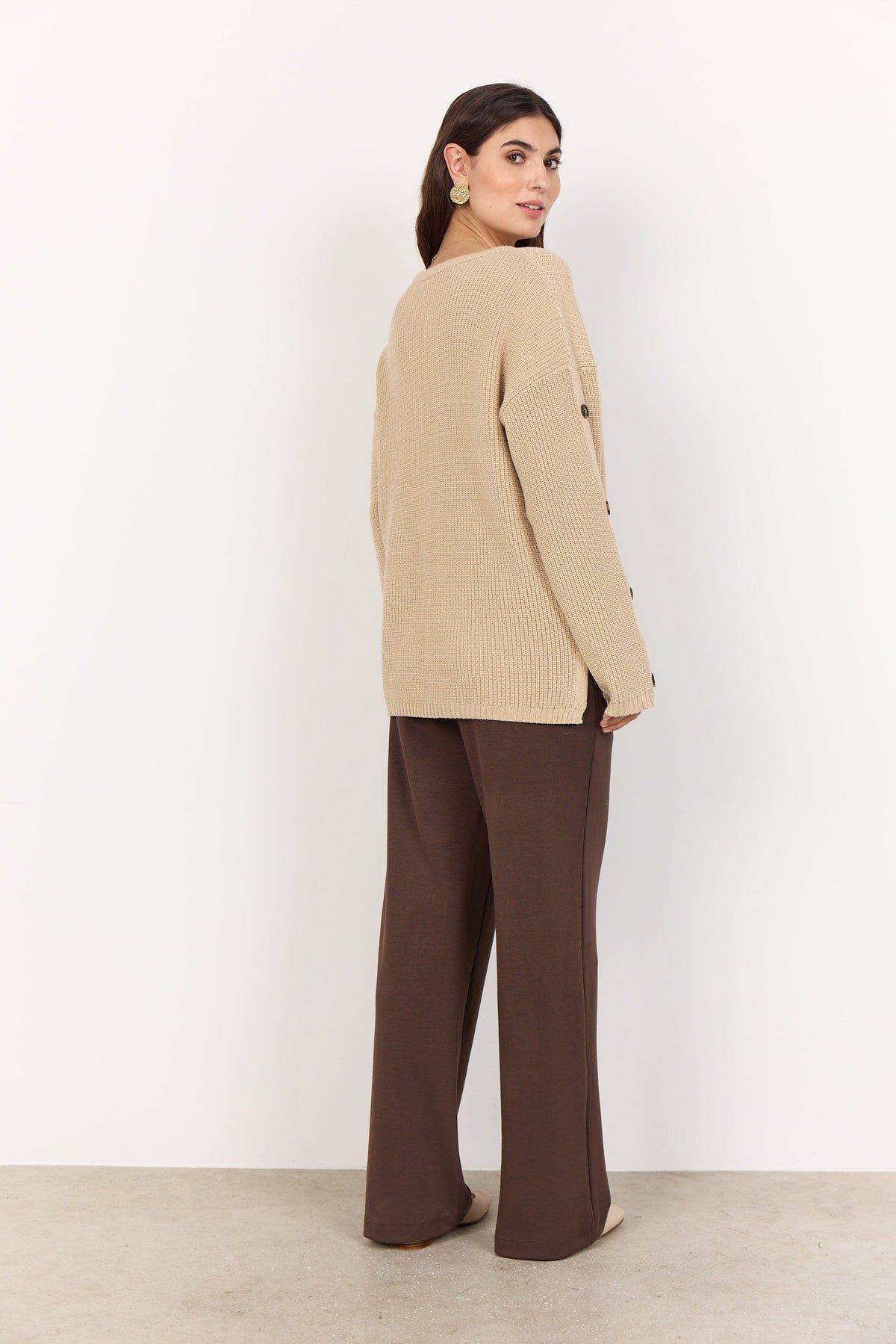 Soyaconcept Button Sleeve Knit